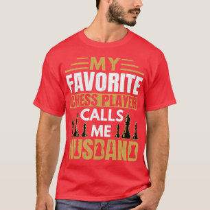 Mannen favoriete schaakspeler roept me tot schimme t-shirt