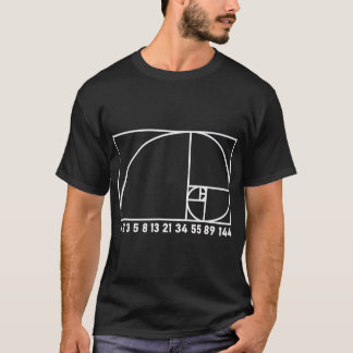 Mannen Fibonacci Dag 1, 1, 2, 3 Funny Geek & Wisku T-shirt