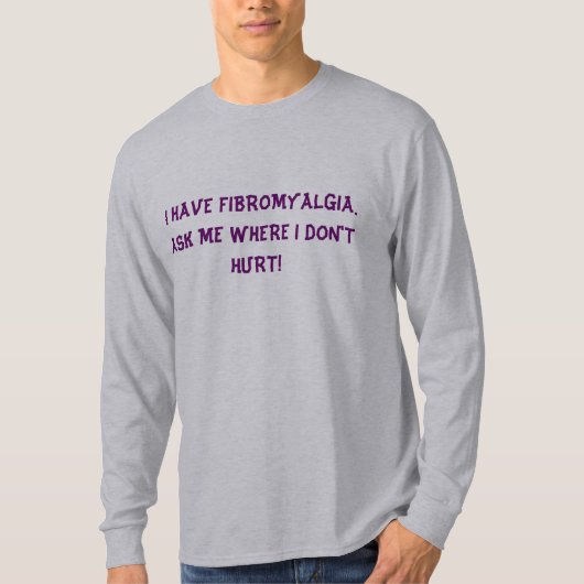 Mannen Fibromyalgia Tee Shirt (Voorkant)