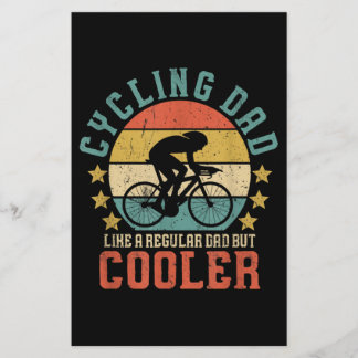 Mannen fietsen Papa Bike Rider & Cyclist Vaderdag Briefpapier