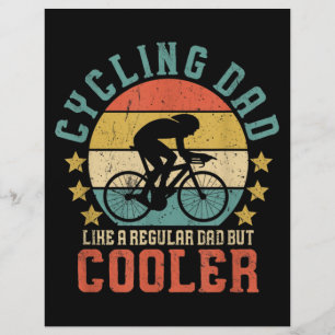 Mannen fietsen Papa Bike Rider & Cyclist Vaderdag Flyer