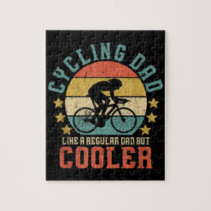 Mannen fietsen Papa Bike Rider & Cyclist Vaderdag Legpuzzel