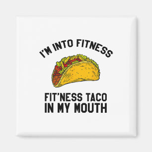 Mannen Fitness Taco Funny Mexican Gym voor Taco Lo Magneet