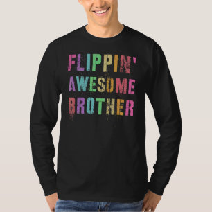 Mannen Flippin' Geweldige Brother Gymnastics Team T-shirt