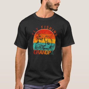 Mannen Fly Fishing Opa Visser Vader 1 T-shirt