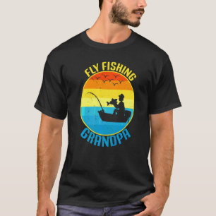 Mannen Fly Fishing Opa Visser Vader 2 T-shirt