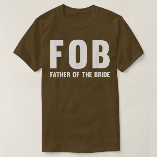 Mannen fob (vader van de bride) t-shirt (Design voorkant)