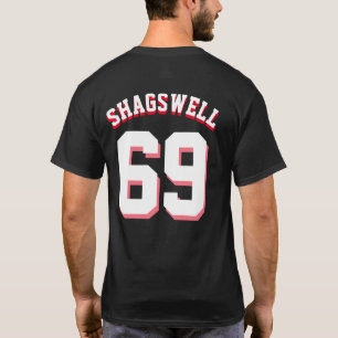 Mannen Football Jersey Style SHAGSWELL 69 T-shirt