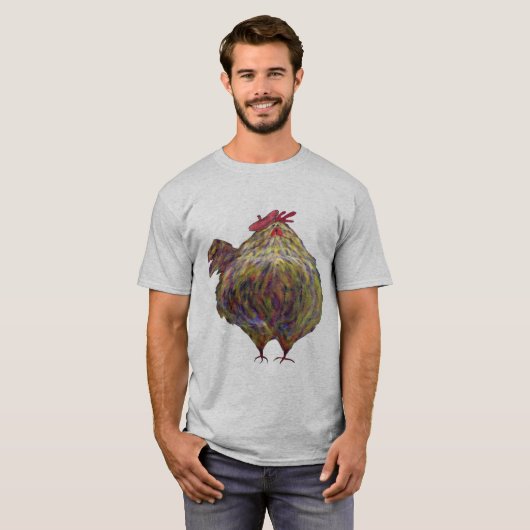 Mannen Frans Chicken T-shirt (Voorkant volledig)