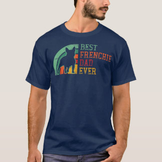 Mannen Franse Bulldog pet pet pet eigenaar DAD ret T-shirt
