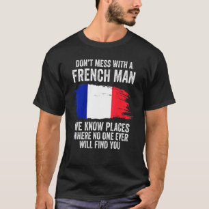 Mannen Franse vlag Frankrijk T-shirt