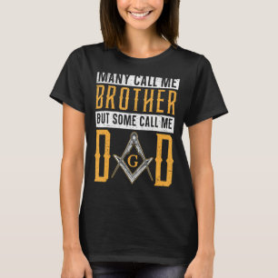Mannen Freemason Dad Masonic Fraternal Freemasonry T-shirt