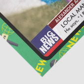 Mannen Funny 40th Verjaardag TV Nieuws 50th 60th Tissuepapier (Detail)