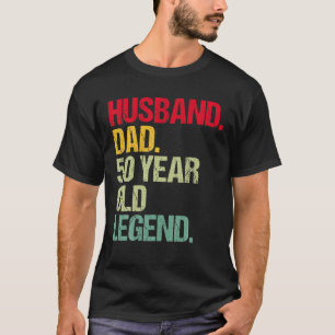 Mannen Funny 50e verjaardag van Husband Dad 50 jaa T-shirt