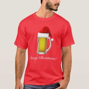 Mannen Funny Beery kerstbeer T Shirt