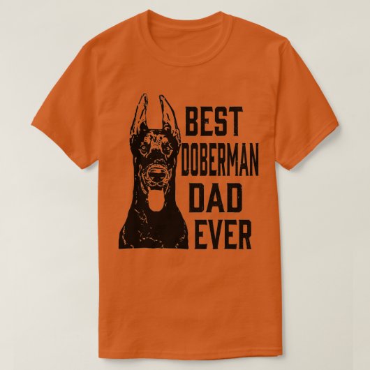Mannen Funny Best Doberman Dog Dad Day T-shirt (Design voorkant)