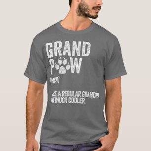 Mannen Funny Best Dog Grandpa Ever Grandpaw Retro T-shirt