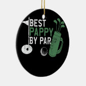 Mannen Funny Best Pappy van Par Vaderdag Golf Keramisch Ornament (Rechts)