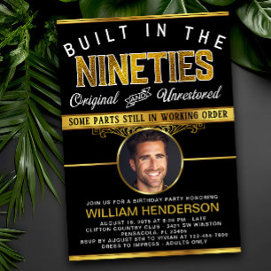 Mannen Funny Birthday Gebouwd in de jaren '90 Kaart