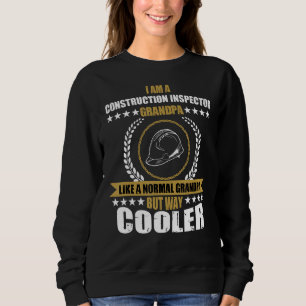 Mannen Funny Construction Inspector Grandpa Gezegd Trui