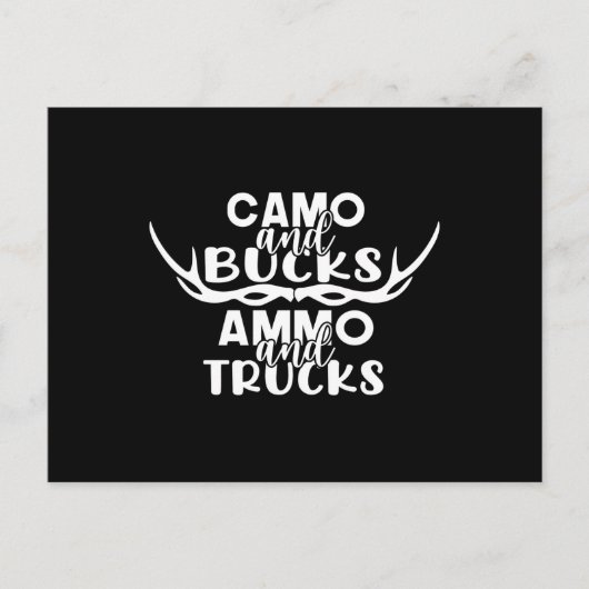 Mannen Funny Deer Hunting Humor T Shirten voor man Briefkaart (Voorkant)