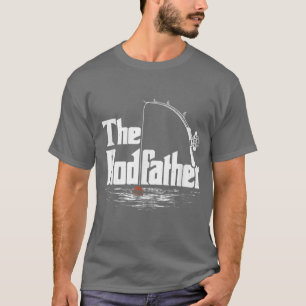 Mannen Funny FishingThe Rodfather T-shirt