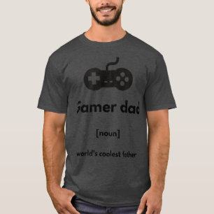 Mannen Funny Gamer papa T-shirt