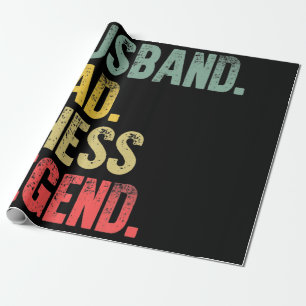 Mannen Funny Gift Husband Pap Chess Legend Cadeaupapier