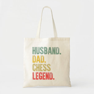 Mannen Funny Gift Husband Pap Chess Legend Tote Bag