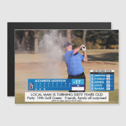 Mannen Funny ⛳ Golfnieuws 40e 50e 60e verjaardag