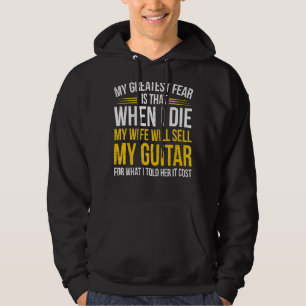 Mannen Funny Guitar Player Gezegde Guitarist I Exp Hoodie