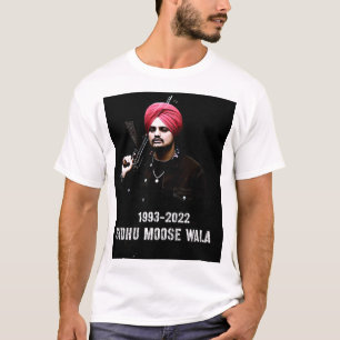 Mannen Funny Indian Sidhu Five Moose Man Wala Acto T-shirt