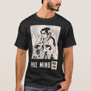 Mannen Funny Japanse filmfilmmaker Phil Ming T-shirt