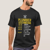 Mannen Funny Master Plumbing Man Tools Pa Plumber T-shirt (Voorkant)