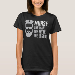Mannen Funny Murse Male Nurse Shirt RN LPN CNA Lov