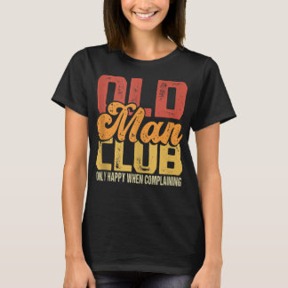 Mannen Funny Old Man Club Joke Mannen Senior Citiz T-shirt