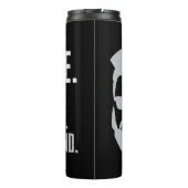 Mannen Funny onderschat nooit een oud Man met een  Thermosbeker (Achterkant)