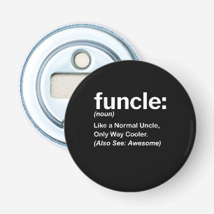 Mannen Funny oom Shirt Mannen Funding Definition G Button Flesopener