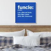 Mannen Funny oom Shirt Mannen Funding Definition G Canvas Afdruk (Insitu (Slaapkamer))