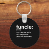 Mannen Funny oom Shirt Mannen Funding Definition G Sleutelhanger (Voorkant)