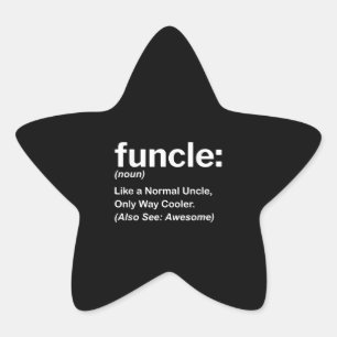 Mannen Funny oom Shirt Mannen Funding Definition G Ster Sticker
