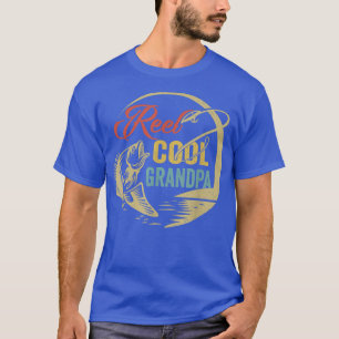 Mannen Funny Reel Cool Grandpa Love Vist T-shirt