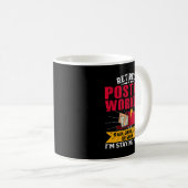 Mannen FUNNY RETIRED POSTAL WORKER POSTMAN RETIREM Koffiemok (Voorkant rechts)