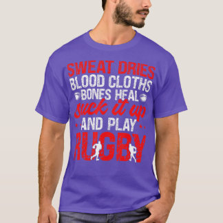 Mannen Funny Rugby Player Sports Uk Play Rugby T-shirt