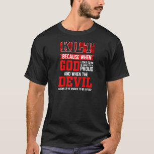 Mannen Funny Scots Gezegde Kilt omdat God weet wie T-shirt