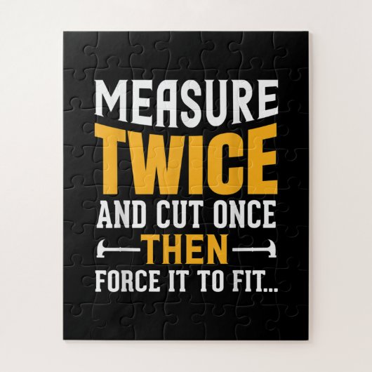 Mannen Funny Woodworking Carpenter Quote Gezegde G Legpuzzel (Verticaal)