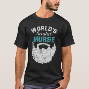 Mannen Funny World's grootste verpleegster, vader T-shirt