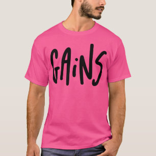 Mannen Gains Gym Fitness Workout Bodybuilding Moti T-shirt