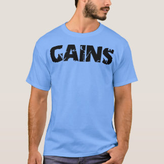 Mannen GAINS Gym Fitness Workout Bodybuilding Moti T-shirt