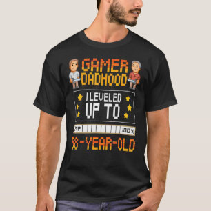 Mannen Gamer Dadhood geüpgraded tot 58 jaar oud 58 T-shirt